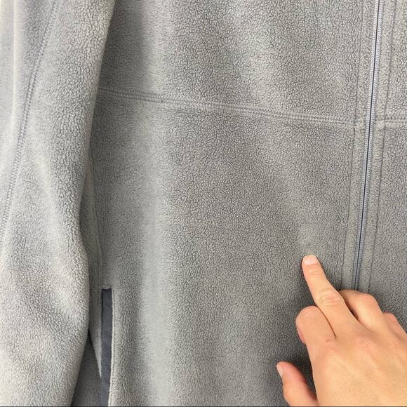 Greg Norman for Tasso Elba Gray Full Zip Fleece Jacket Sz M - Picture 4 of 8